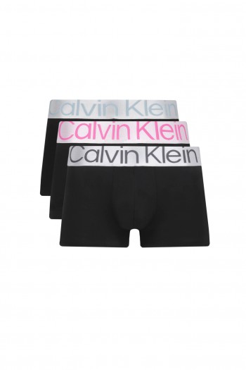 Calvin Klein 3Pack Microfiber Low Rise Trunk 000NB3074A-MHQ,  Black